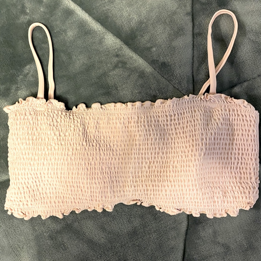 Hollister ruffle bikini top size M